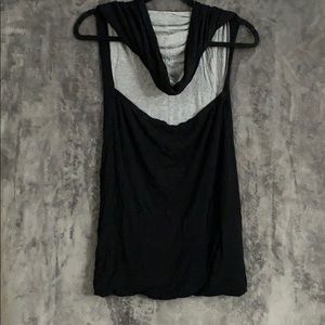 CAbi Reversible Open Back Hooded Tank